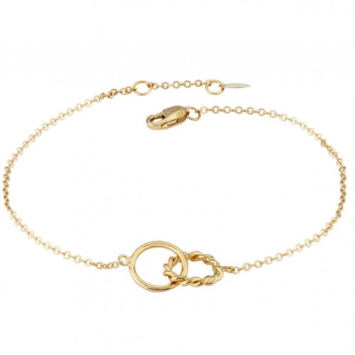 PD Collection Gold Double Twist Bracelet